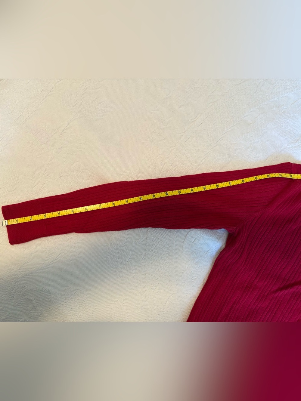 Talbots Red Ribbed Turtleneck Sweater - Picture 4 of 8